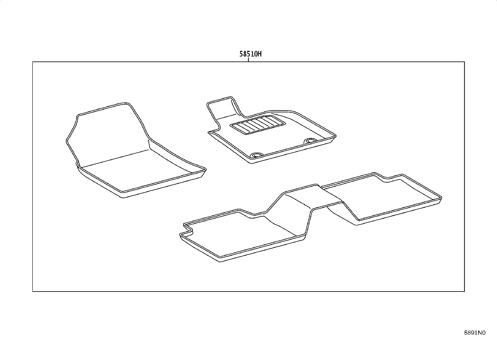 55213-06280 PAD, DASH PANEL INSULATOR, NO.1 product image