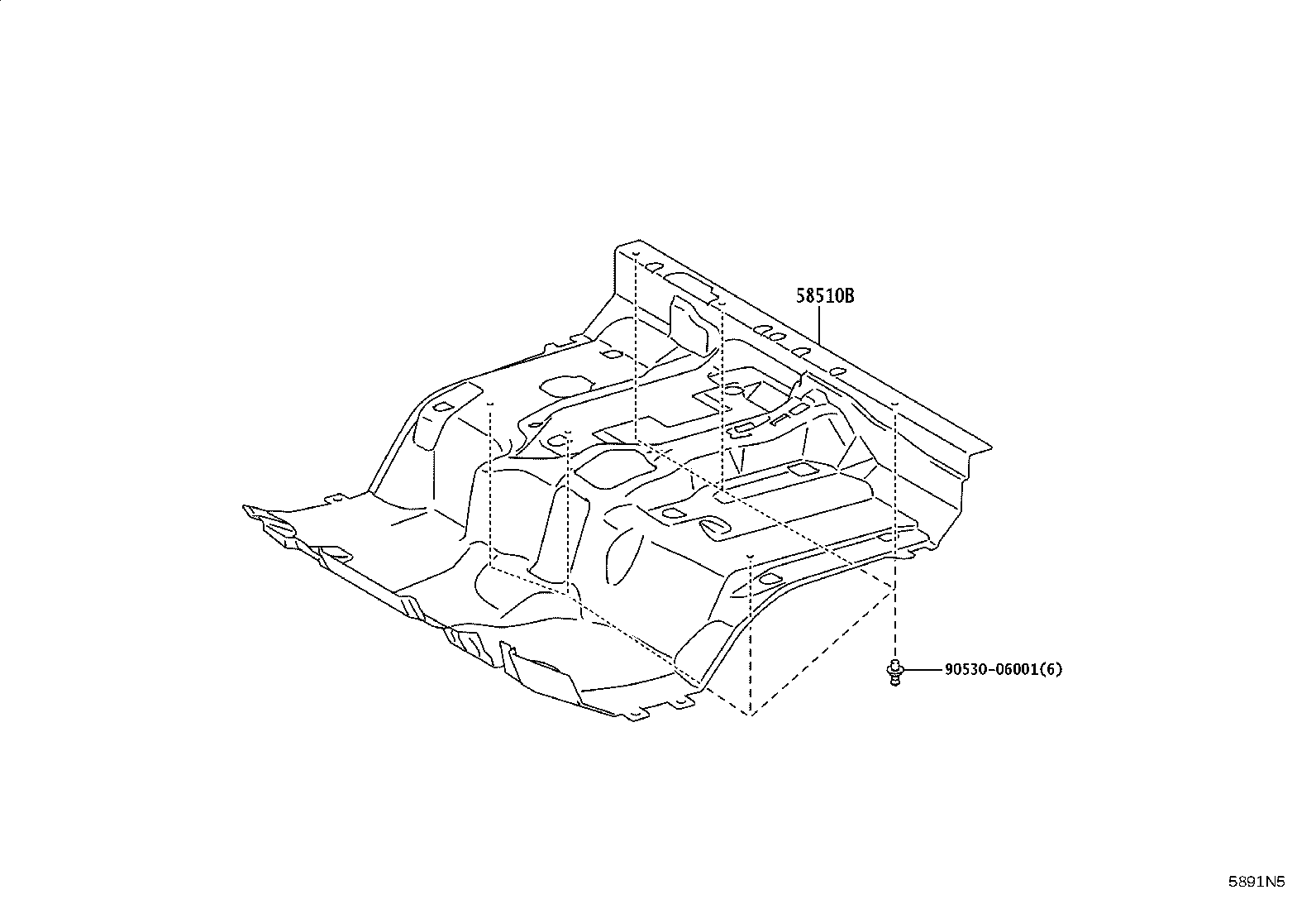 58510-37R80-B0 MAT, FRONT FLOOR, FRONT product image