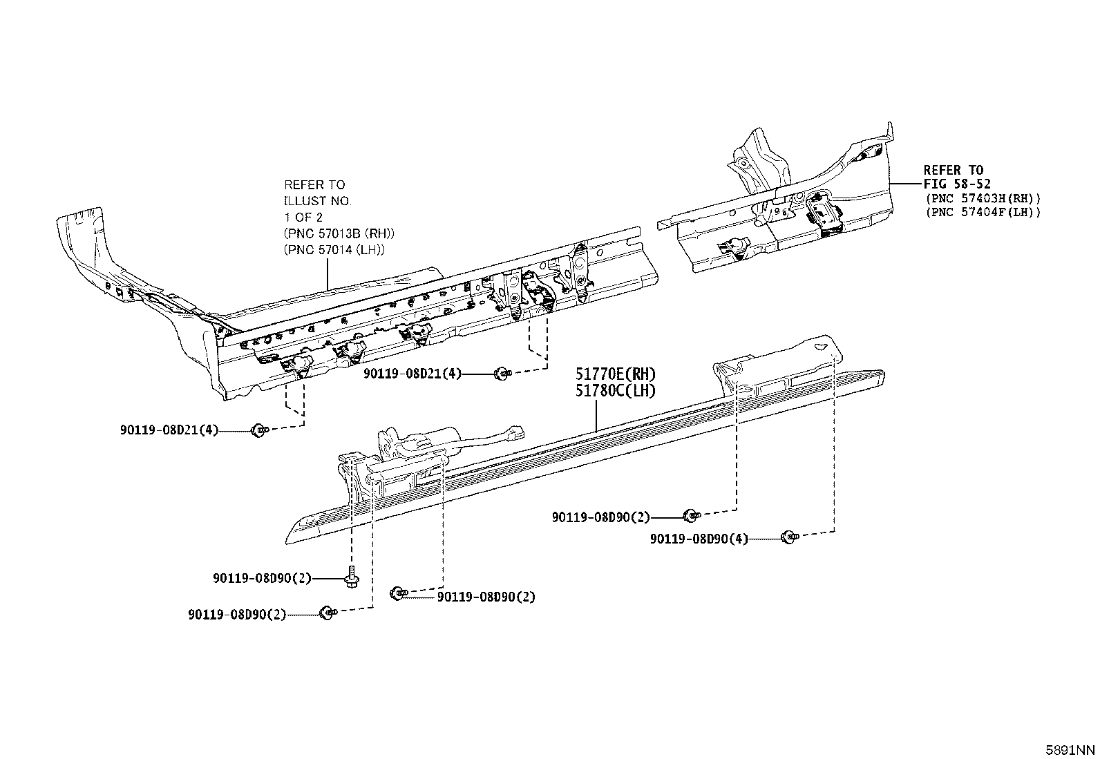 51772-35190 PLATE, STEP, LH product image