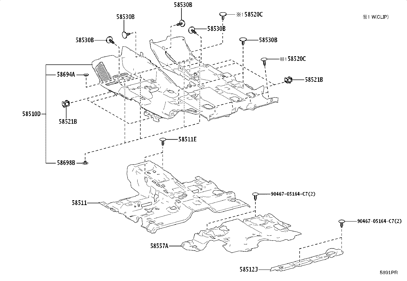 58557-60130 MAT, REAR product image