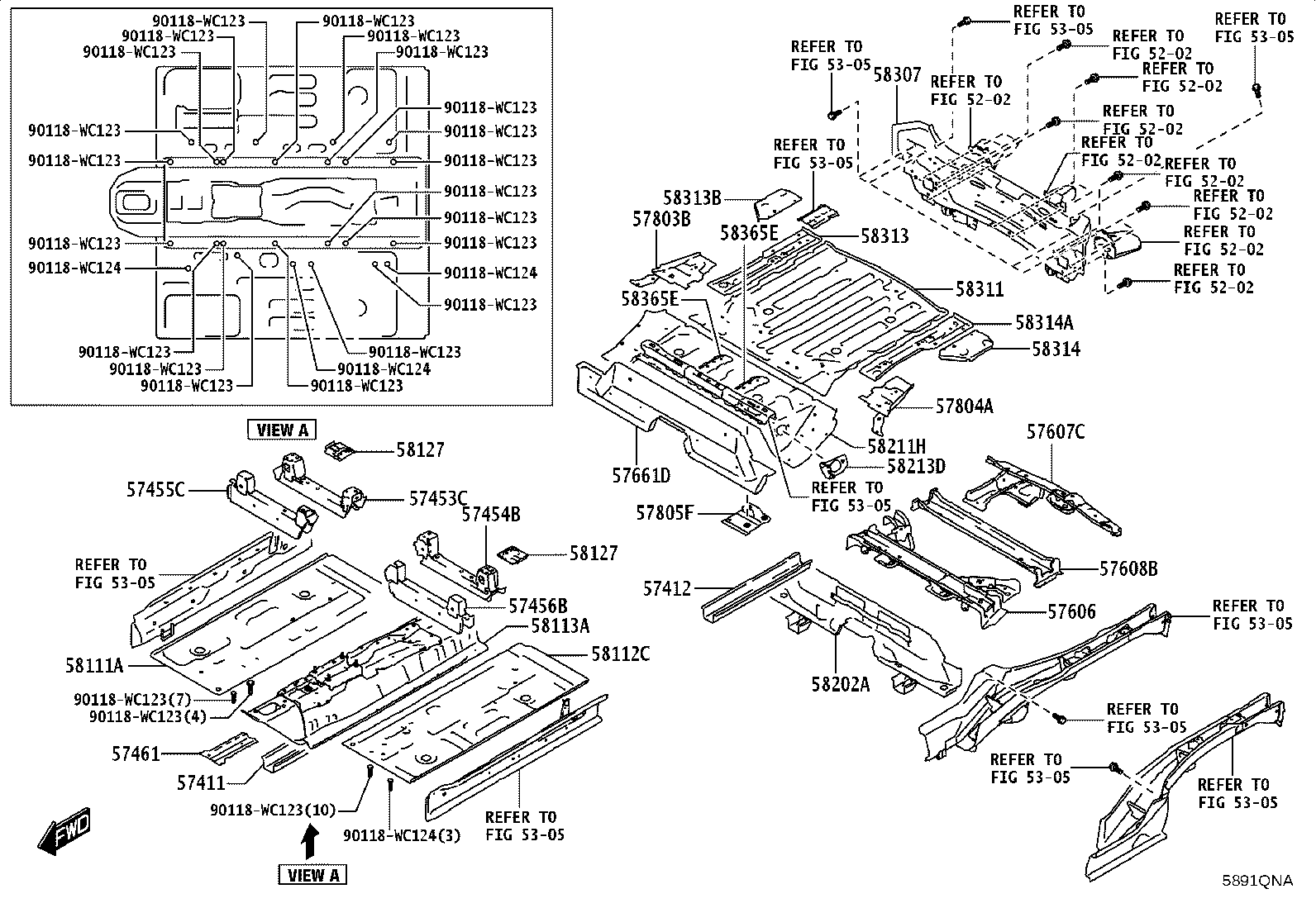 58351-WC009 BRACKET, SPARE WHEEL CLAMP product image