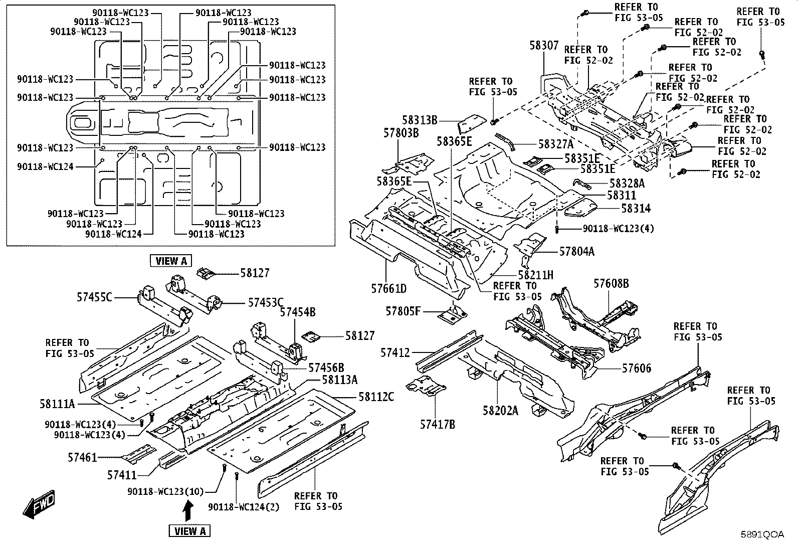 58351-WC009 BRACKET, SPARE WHEEL CLAMP product image