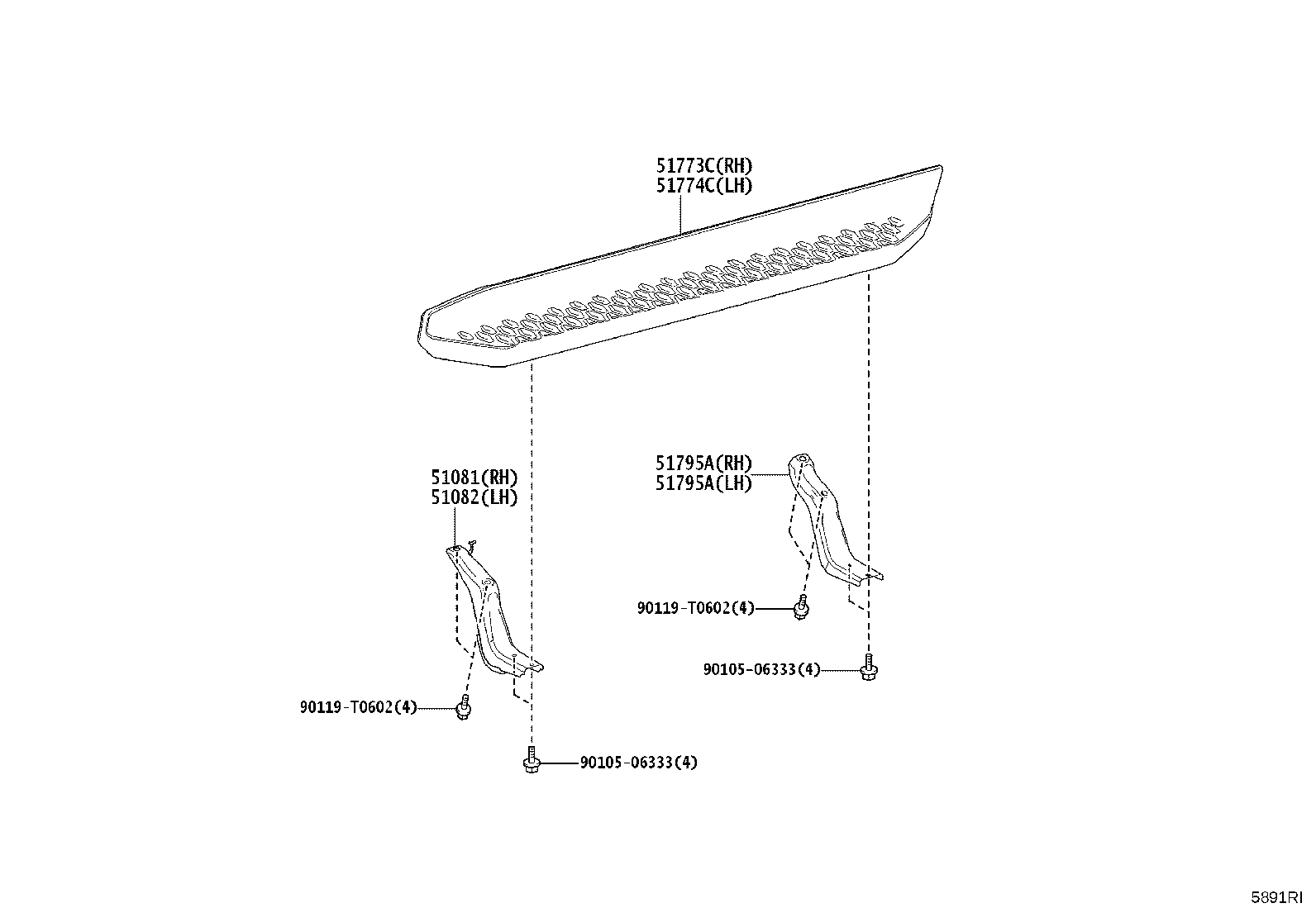 58102-KK080 REINFORCEMENT SUB-ASSY, FRONT FLOOR product image