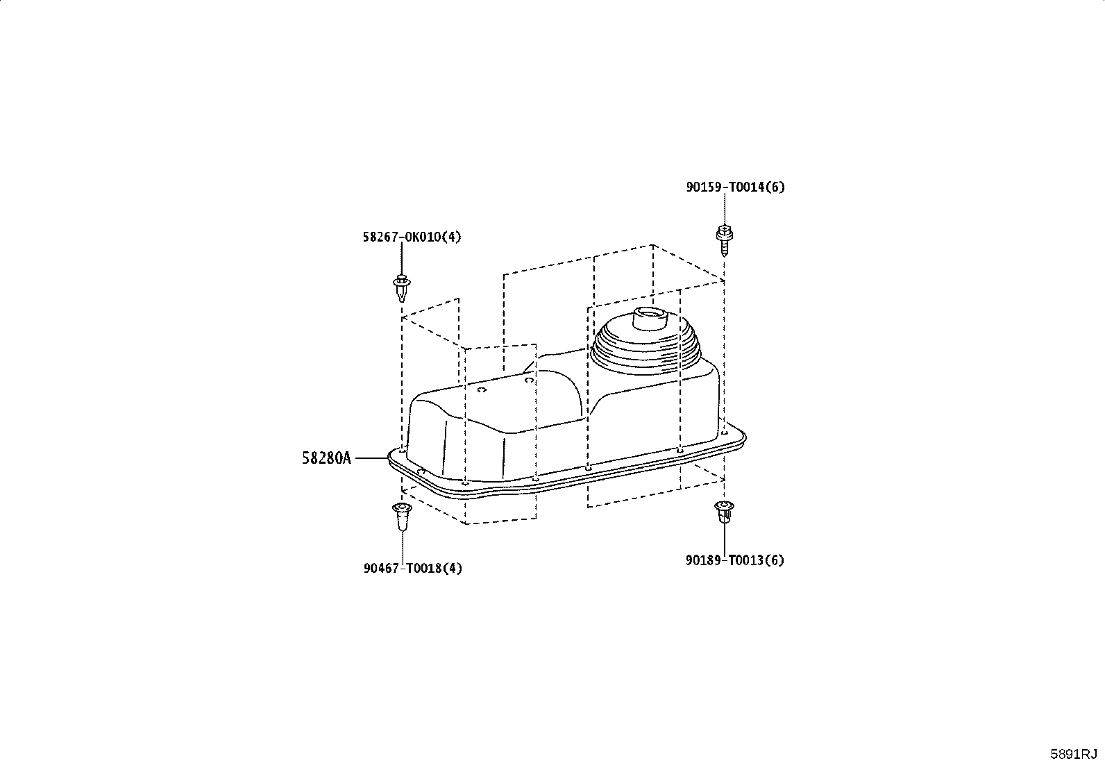 58102-KK080 REINFORCEMENT SUB-ASSY, FRONT FLOOR product image