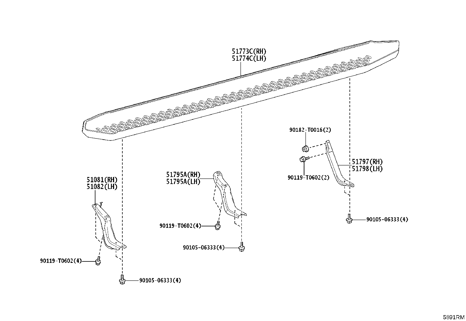 51702-0K280 COVER, STEP PLATE, LH product image