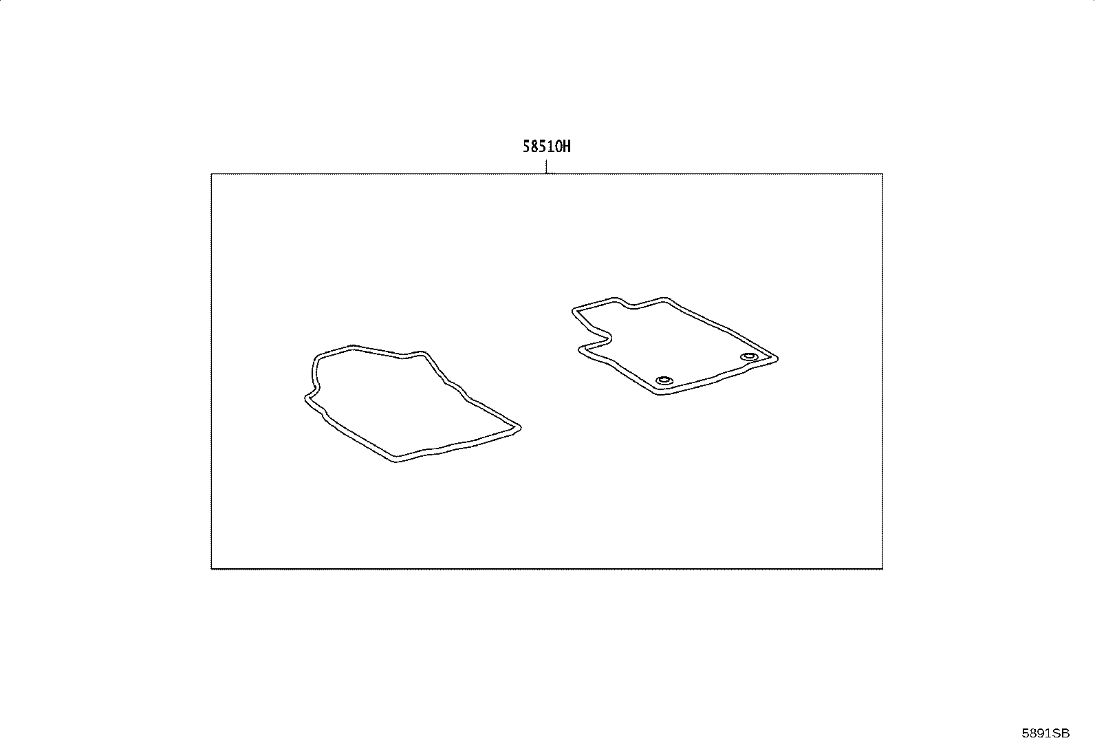 55214-KK090 PAD, DASH PANEL INSULATOR, NO.2 product image