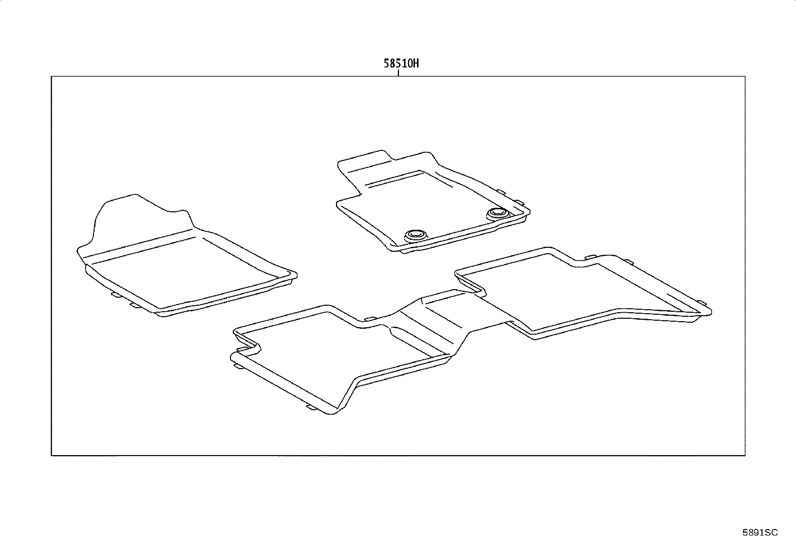 58500-0K080-C1 CARPET ASSY, FLOOR, FRONT product image