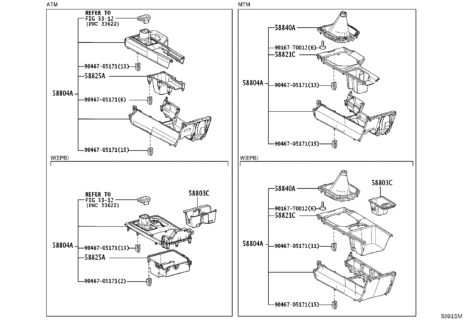 58803-KK010 BOX SUB-ASSY, CONSOLE CUP HOLDER product image