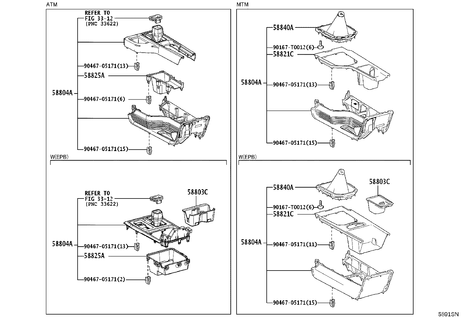 58803-KK010 BOX SUB-ASSY, CONSOLE CUP HOLDER product image