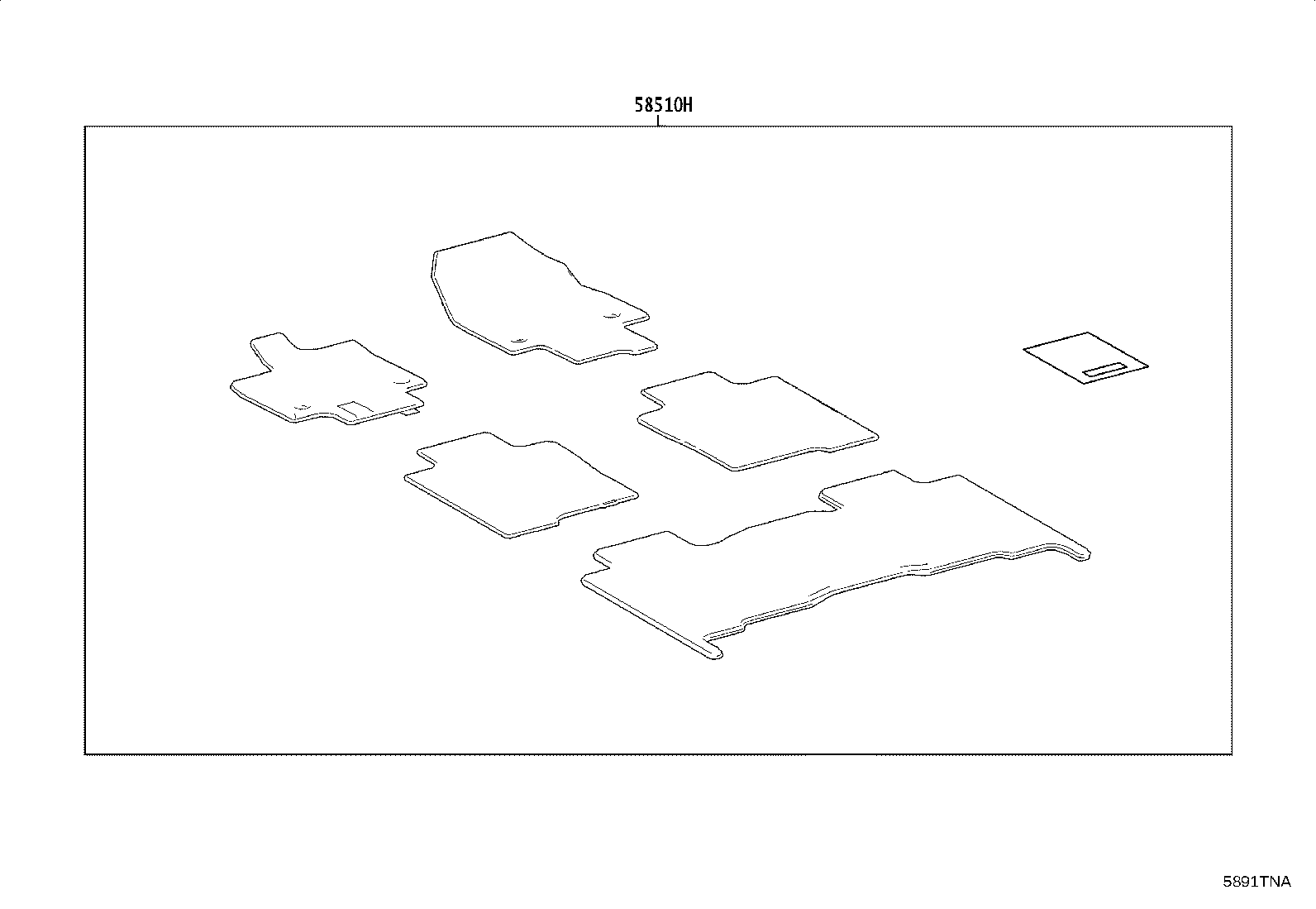 58501-40040 MAT ASSY, FLOOR product image