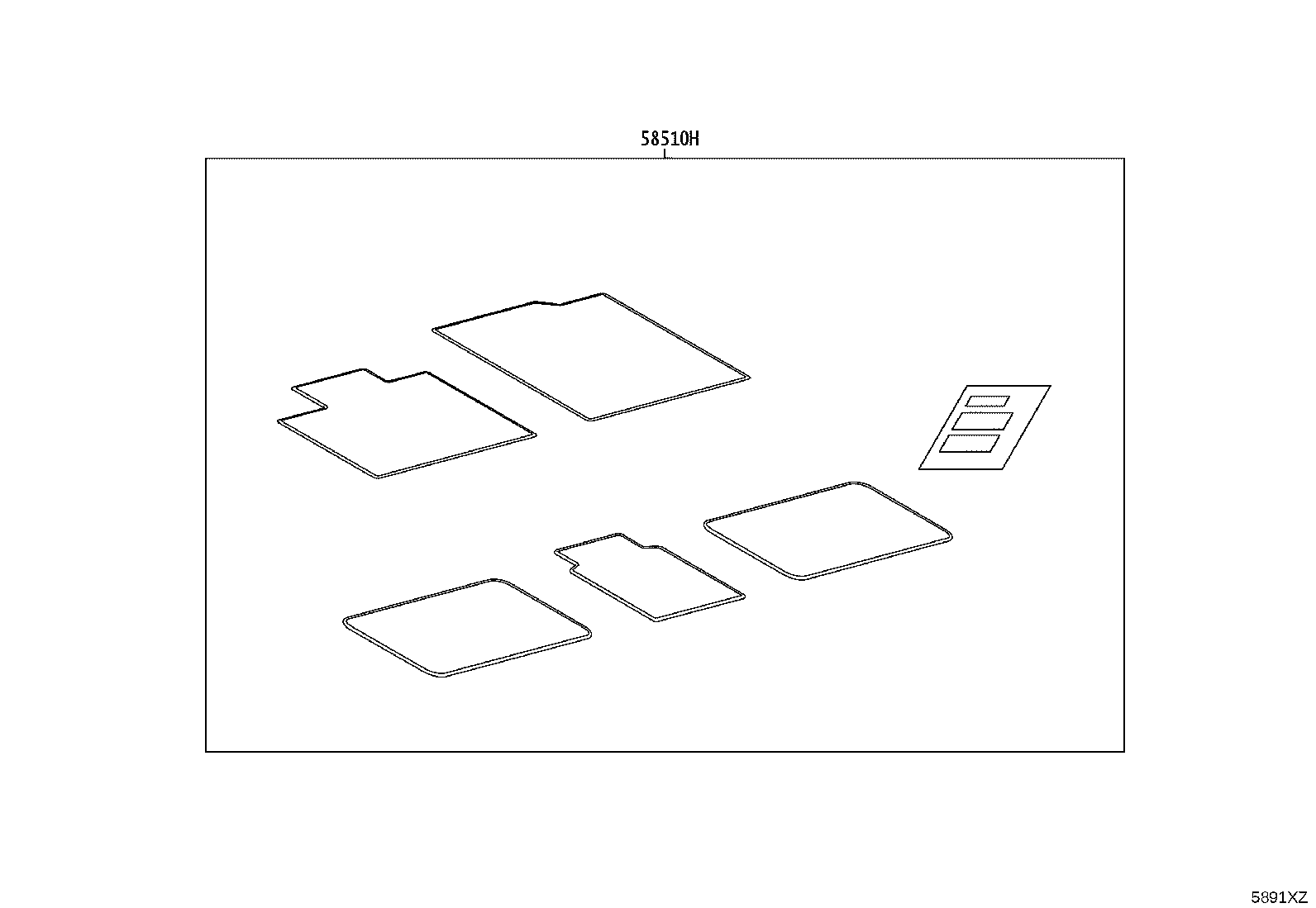 58511-03090 MAT, FLOOR, NO.1 product image