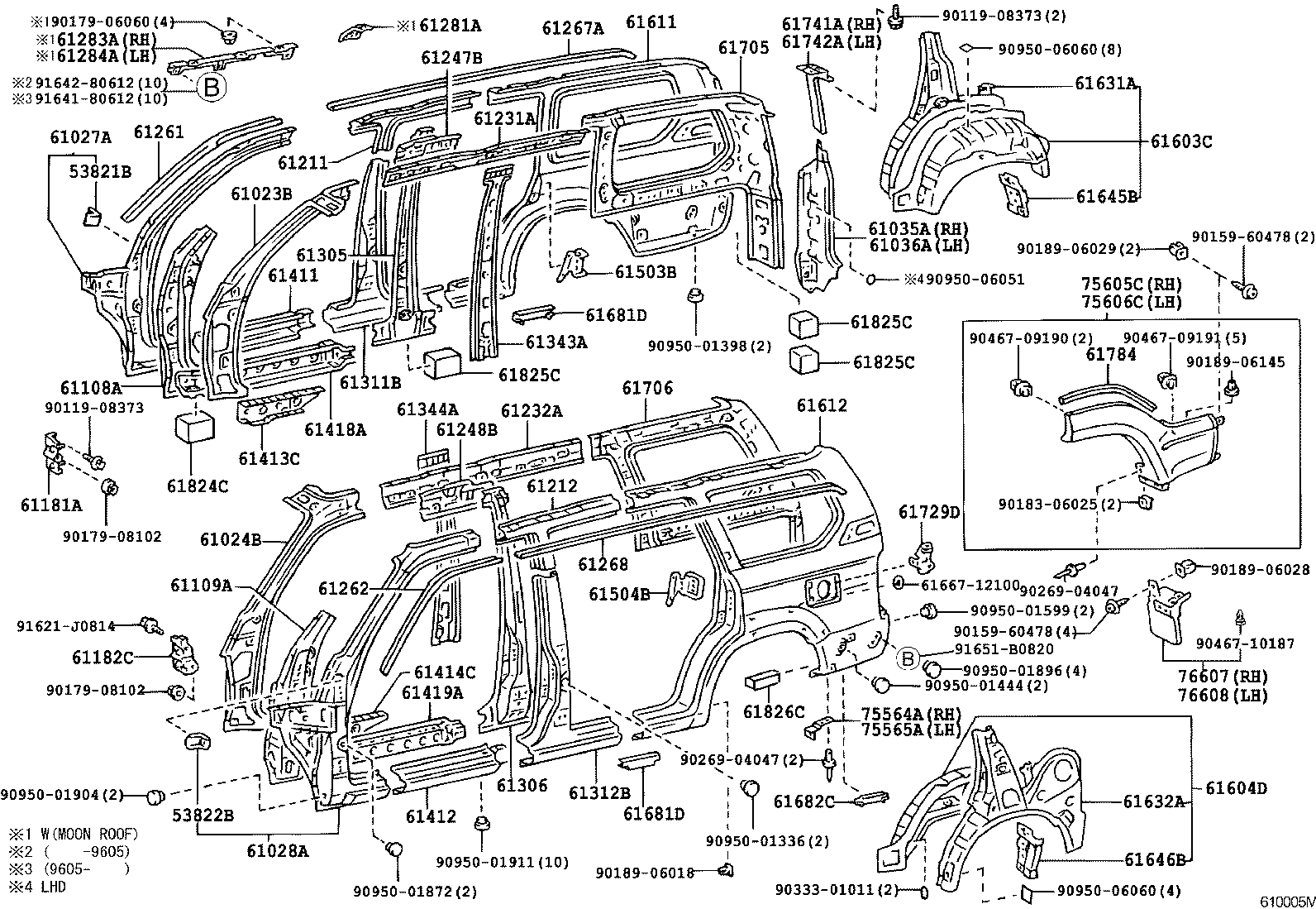 61027-60240 PILLAR SUB-ASSY, FRONT BODY, OUTER RH product image