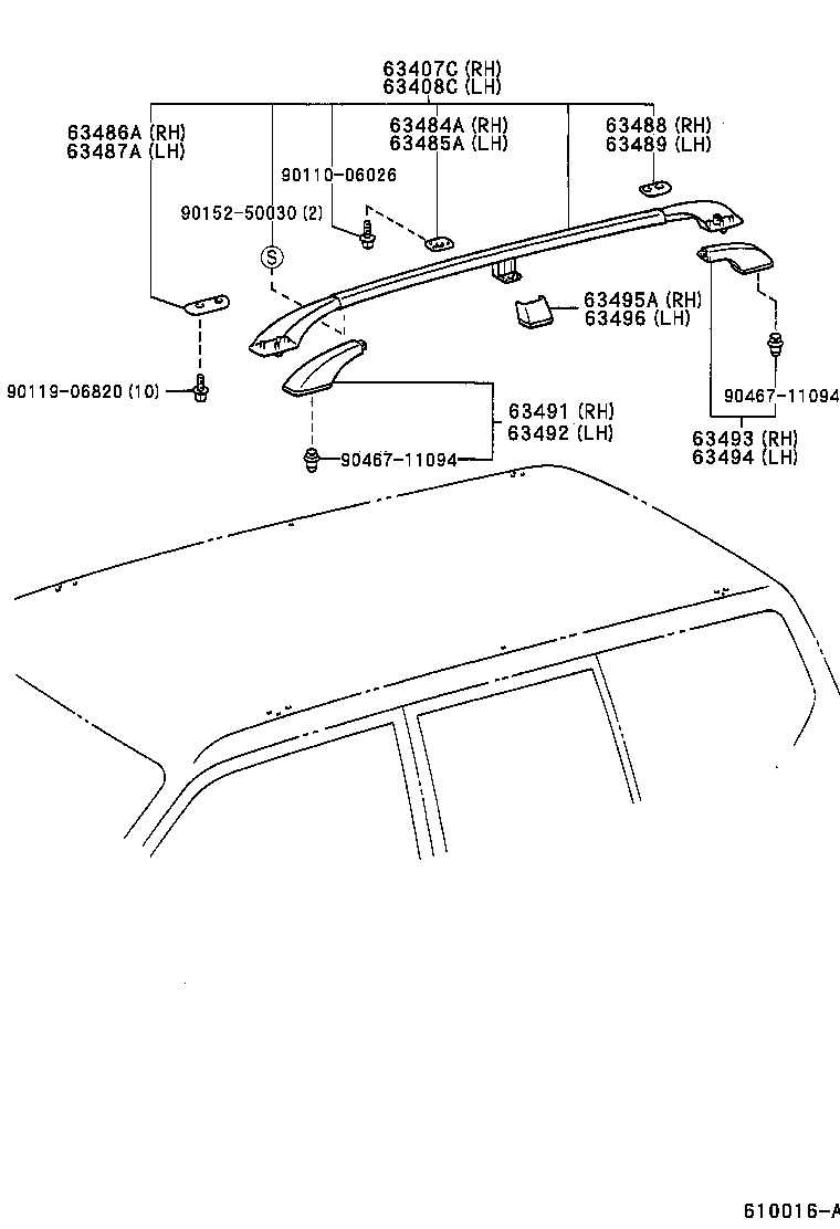63111-60902 PANEL, ROOF product image