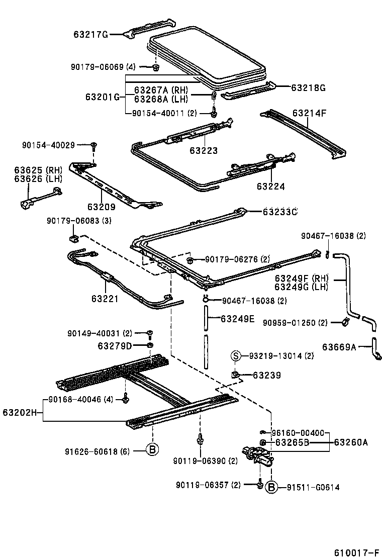 63137-60010 BRACKET, DOME LAMP, NO.1 product image