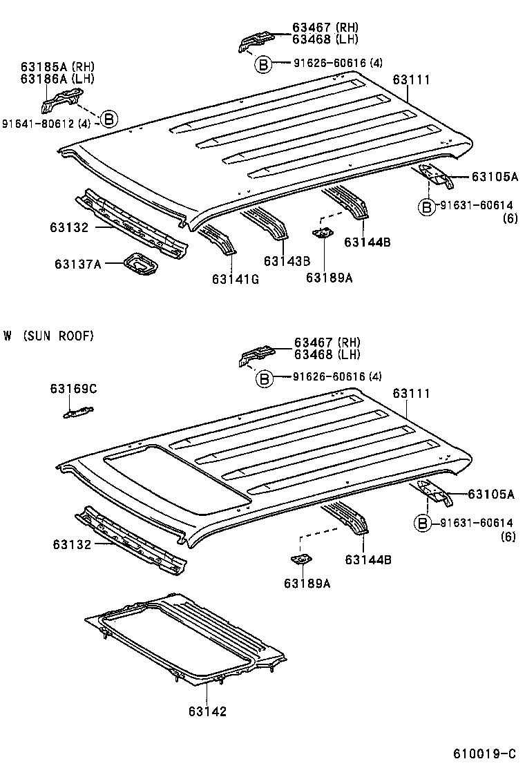 63137-60010 BRACKET, DOME LAMP, NO.1 product image