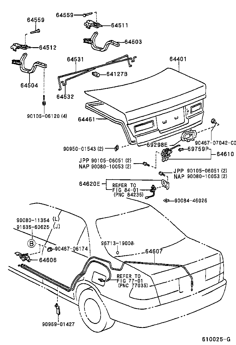 Toyota 64401-AA030 PANEL SUB-ASSY, LUGGAGE COMPARTMENT DOOR