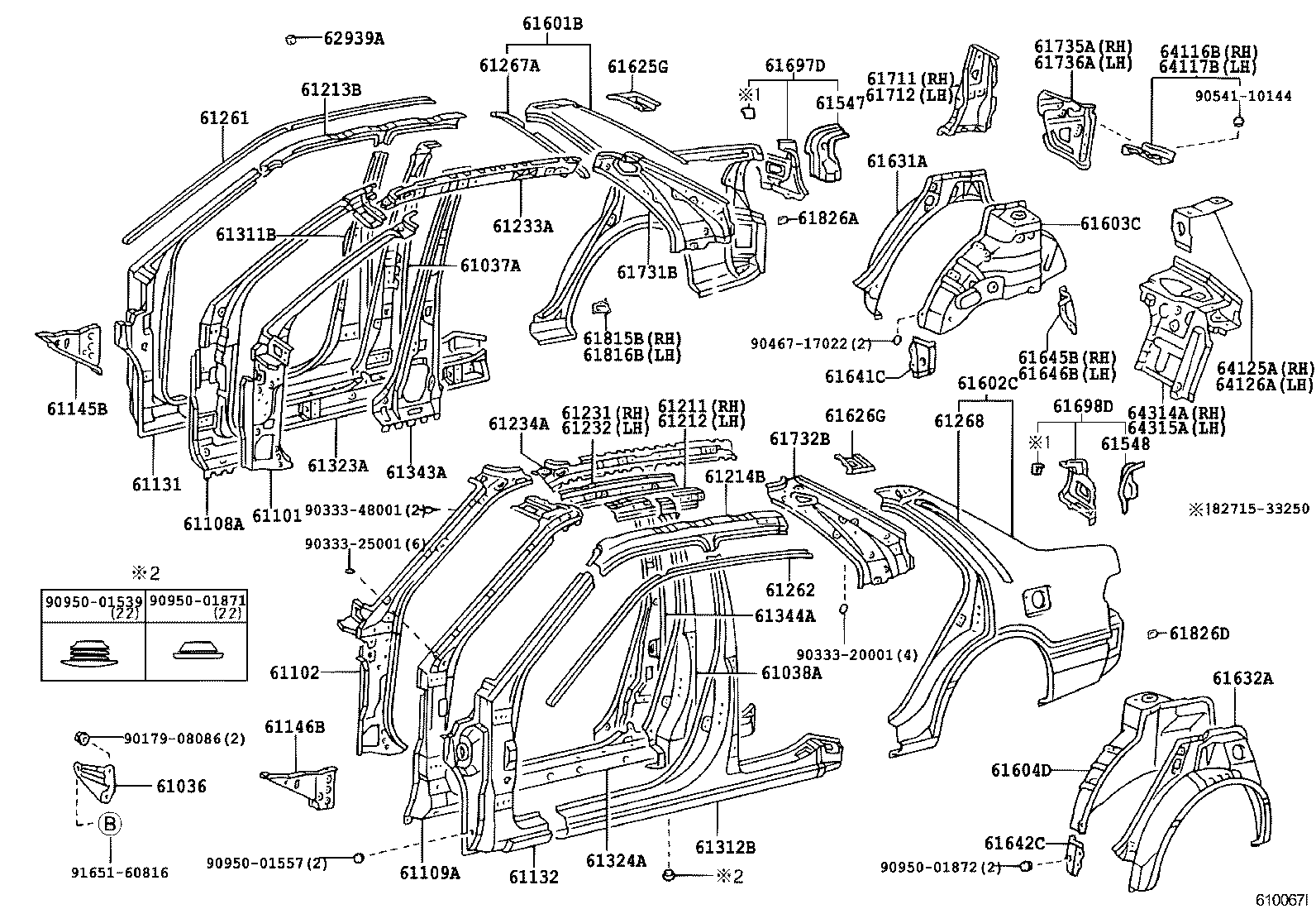 61631-33901 PANEL, QUARTER WHEEL HOUSE, OUTER RH product image