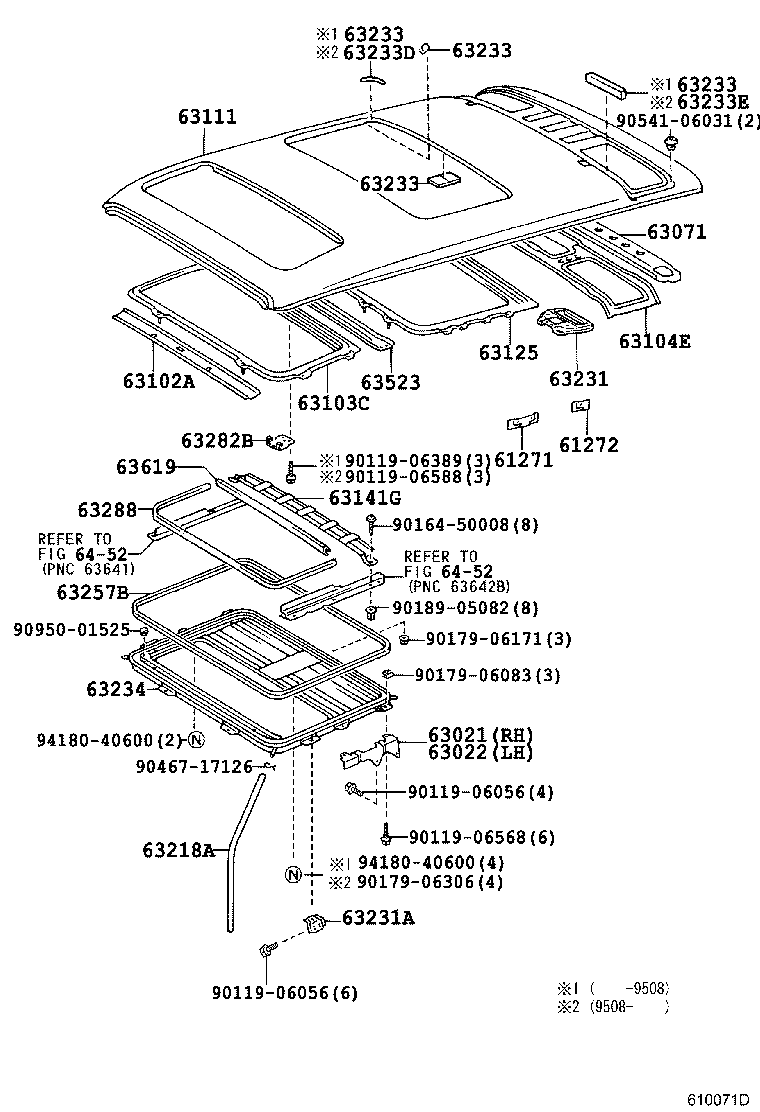 63043-26020 REINFORCEMENT SUB-ASSY, ROOF PANEL product image