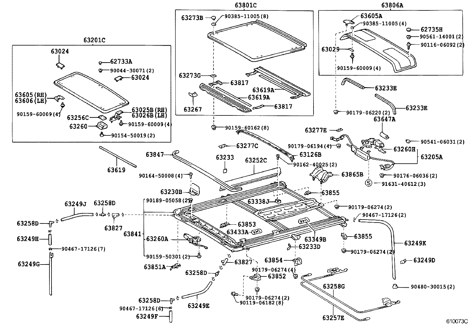 63043-26020 REINFORCEMENT SUB-ASSY, ROOF PANEL product image