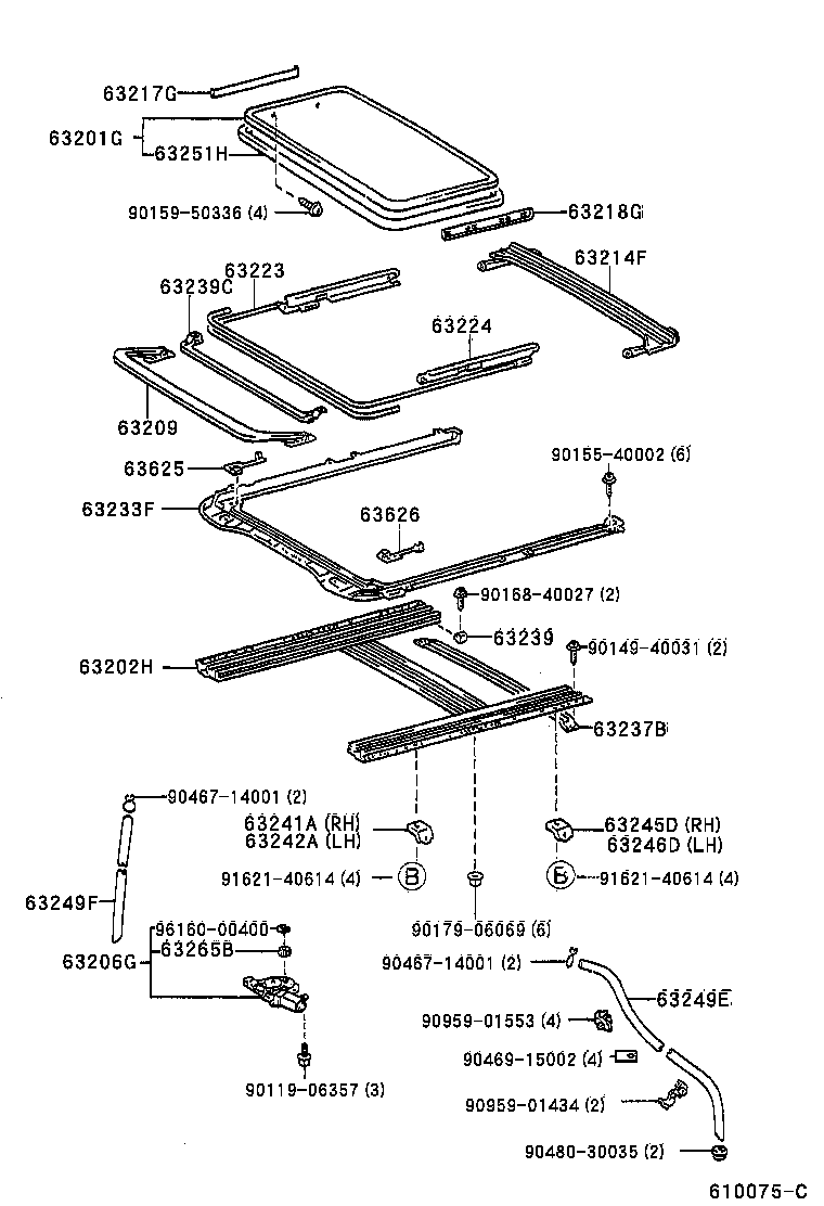 63209-22040 PANEL SUB-ASSY, ROOF WIND DEFLECTOR product image