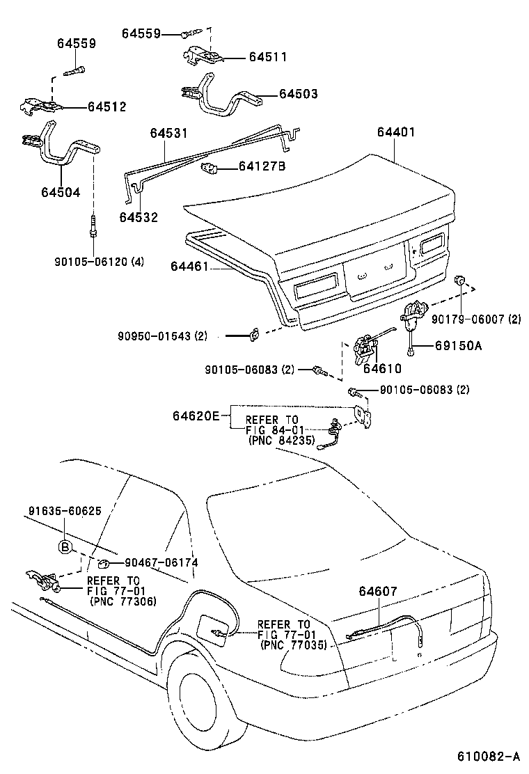 64401-33180 PANEL SUB-ASSY, LUGGAGE COMPARTMENT DOOR product image