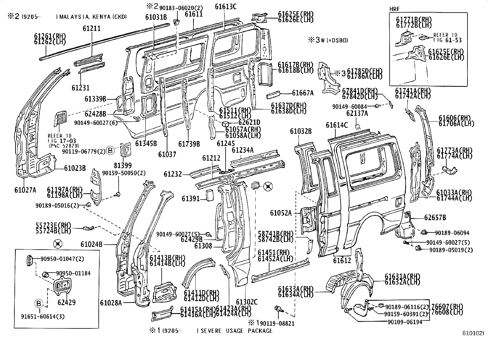 61027-26050 PILLAR SUB-ASSY, FRONT BODY, OUTER RH product image