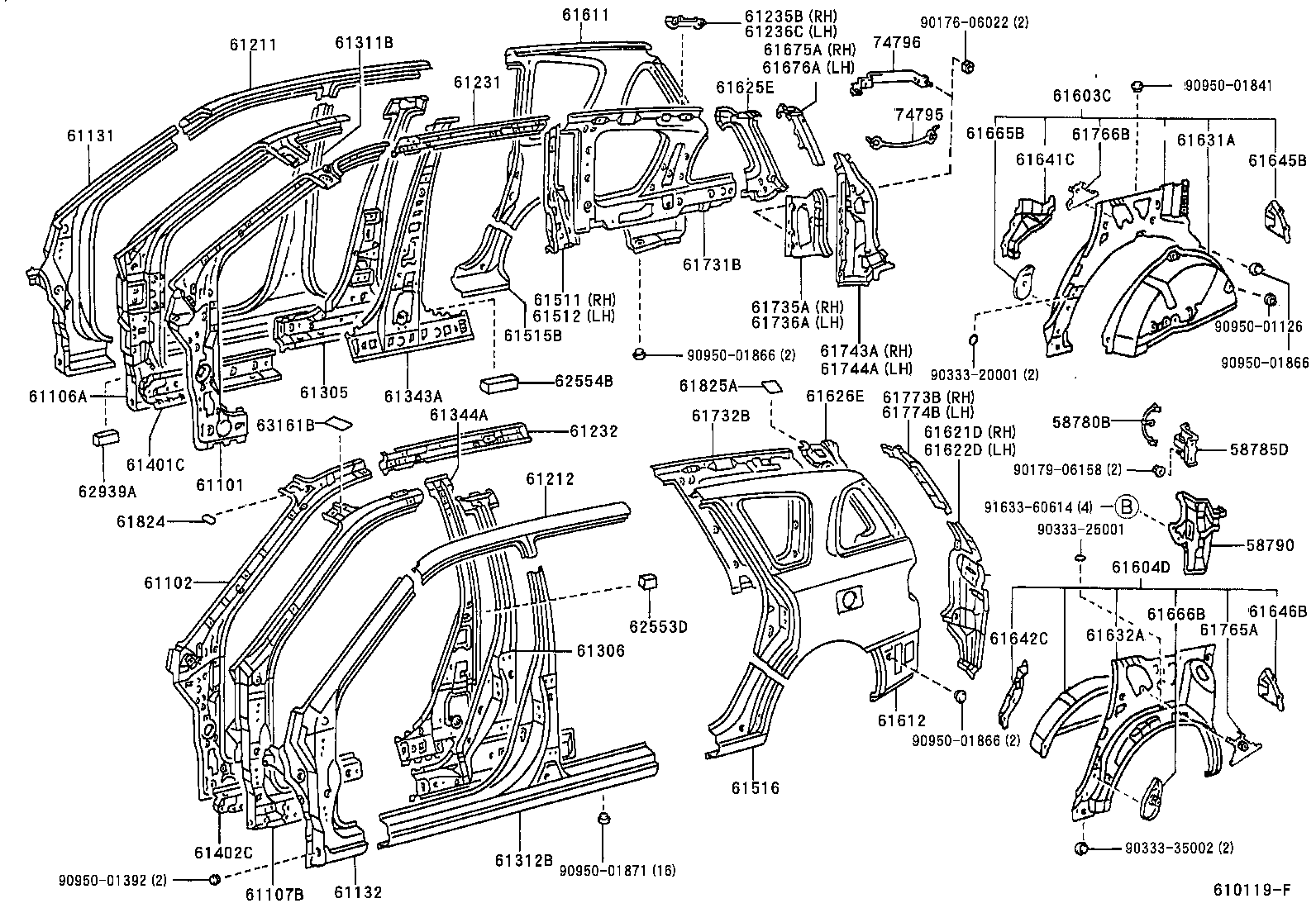 58780-44010 BAND ASSY, TOOL BOX product image