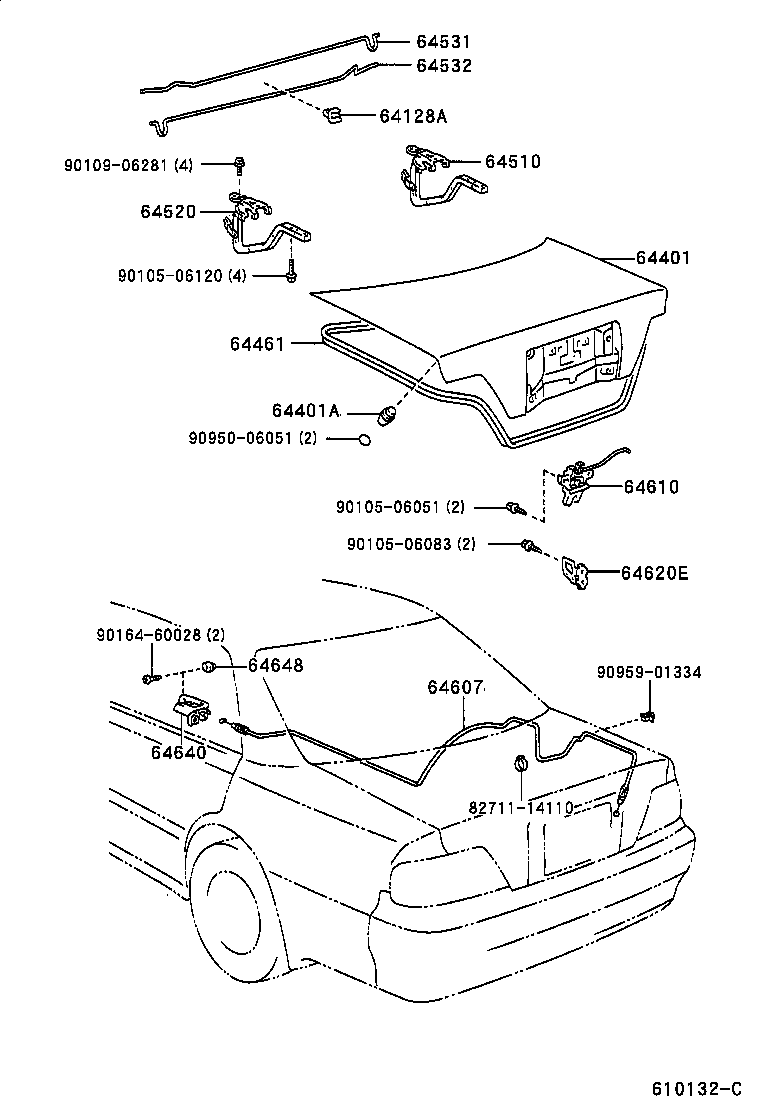 64459-22020 CUSHION(FOR LUGGAGE COMPARTMENT DOOR PANEL) product image