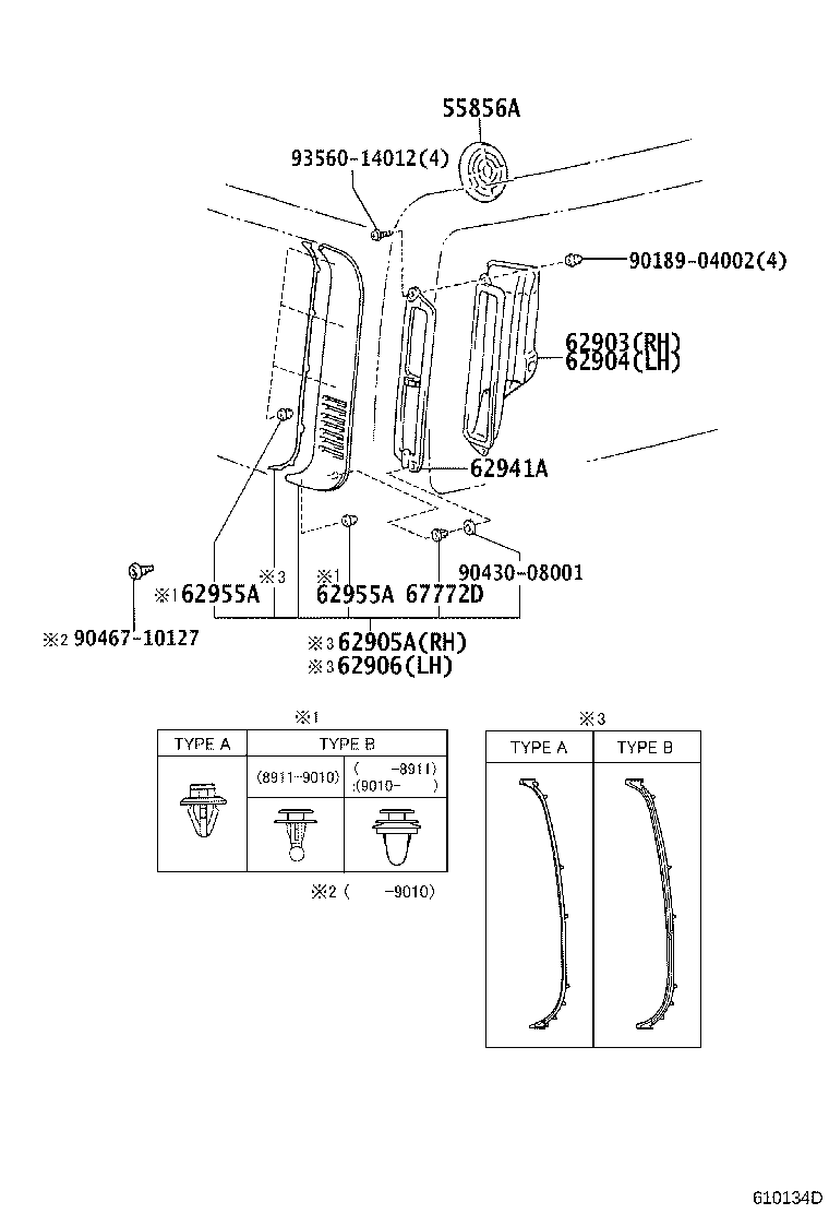 62905-95J02 LOUVER, QUATER VENTILATION, RH product image