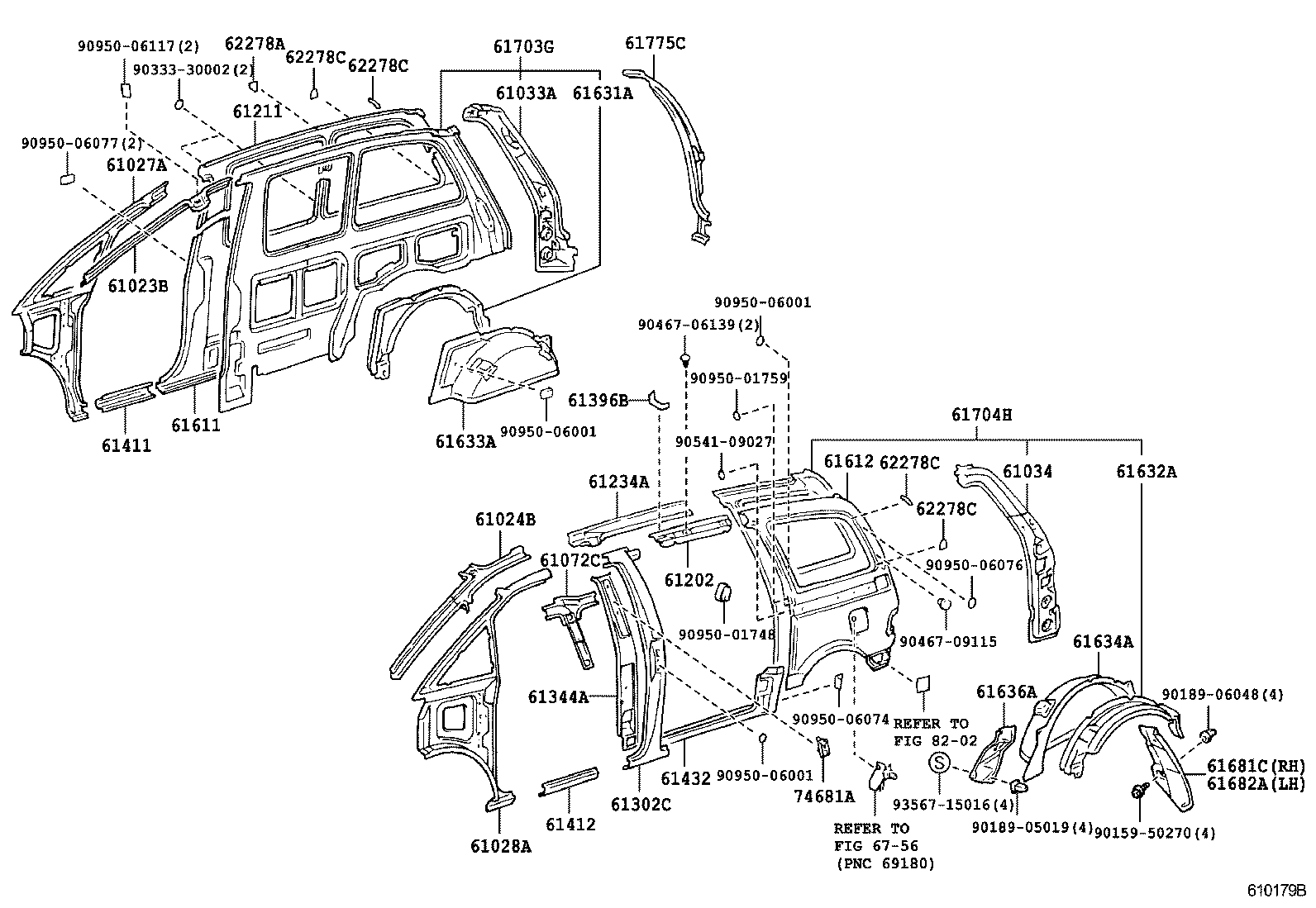 53883-28010 MUDGUARD SUB-ASSY, QUARTER PANEL, REAR RH product image