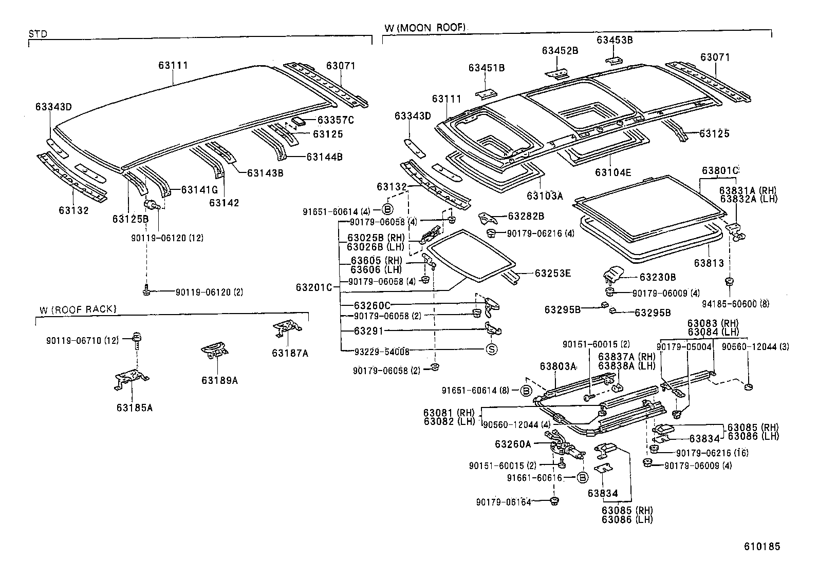 63025-28040 LINK SUB-ASSY, TILT ROOF, RH product image