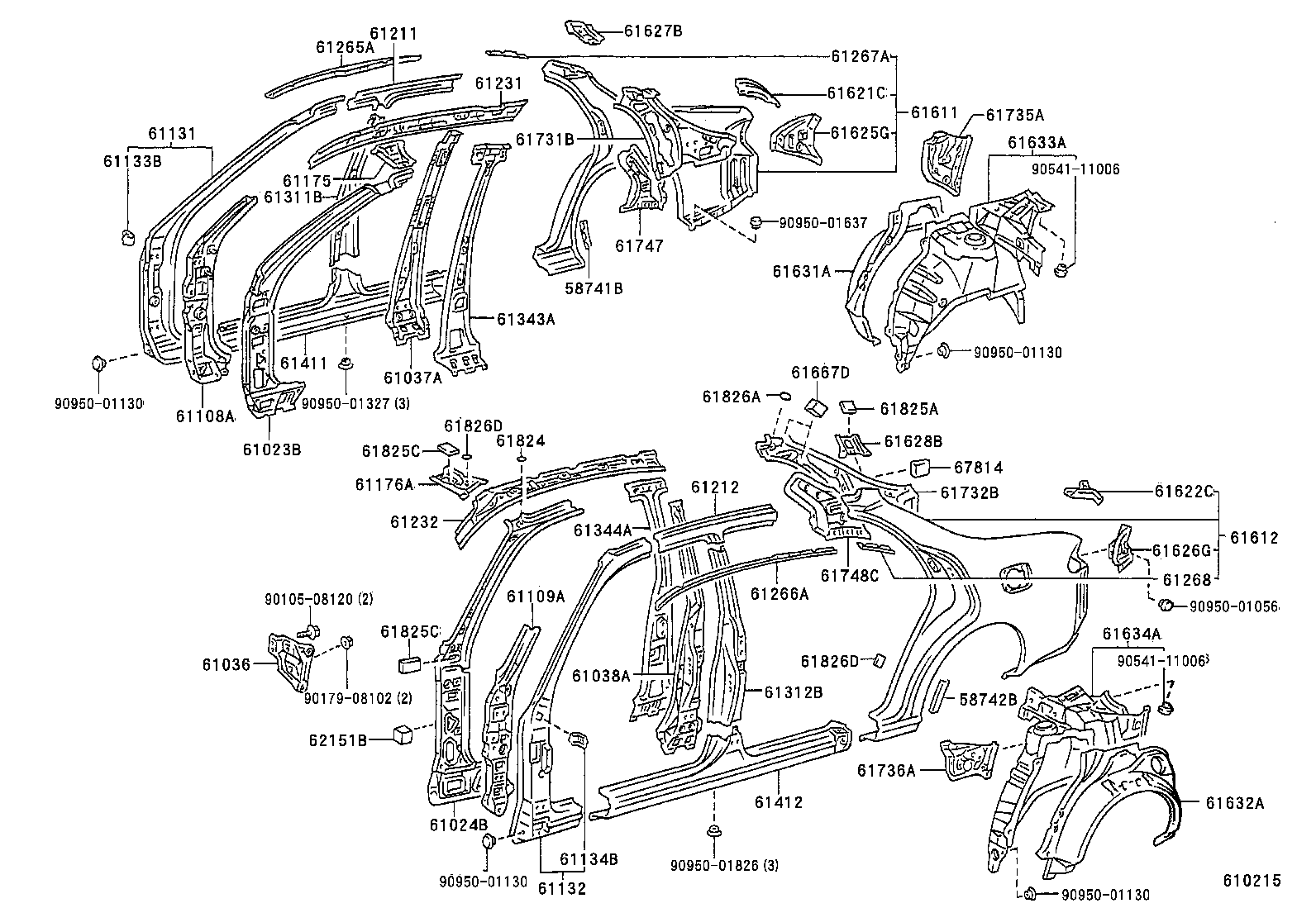 58741-12100 PROTECTOR, QUARTER PANEL, RH product image