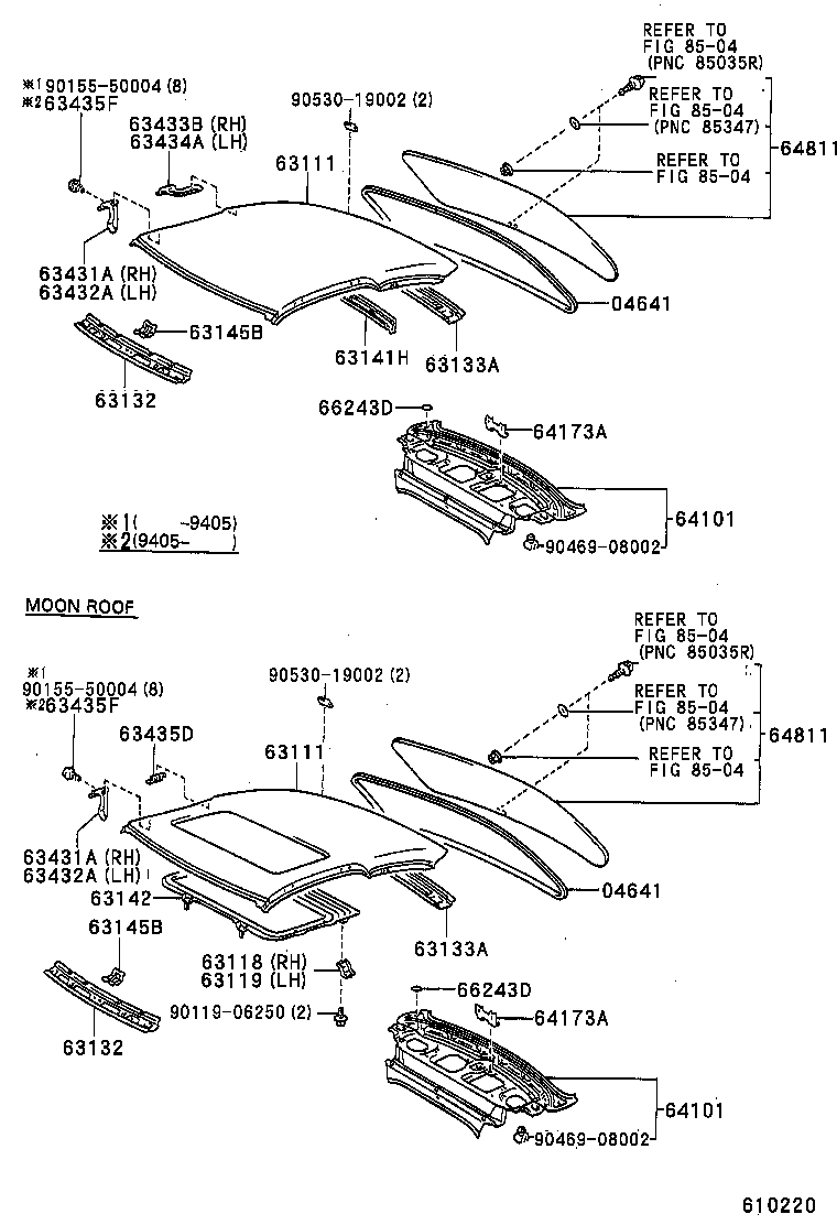 63142-12900 REINFORCEMENT, ROOF PANEL, NO.2 product image