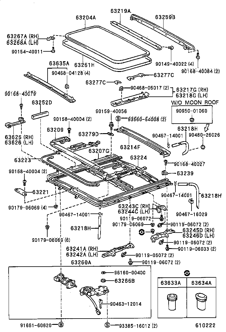 63142-12900 REINFORCEMENT, ROOF PANEL, NO.2 product image