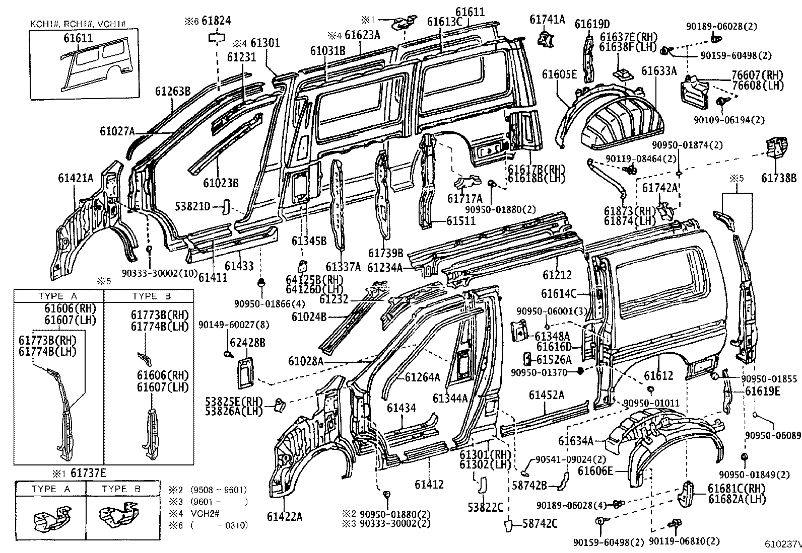 61601-2F060 PANEL, QUARTER, RH product image