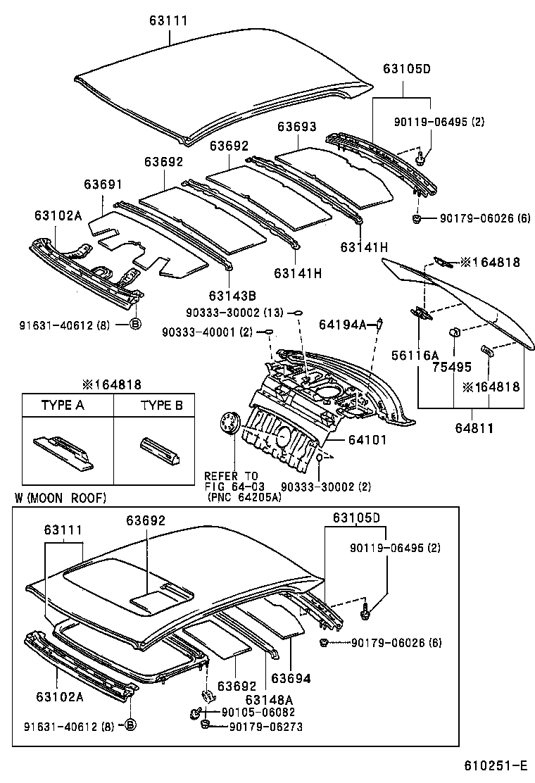 64101-50130 PANEL SUB-ASSY, UPPER BACK product image