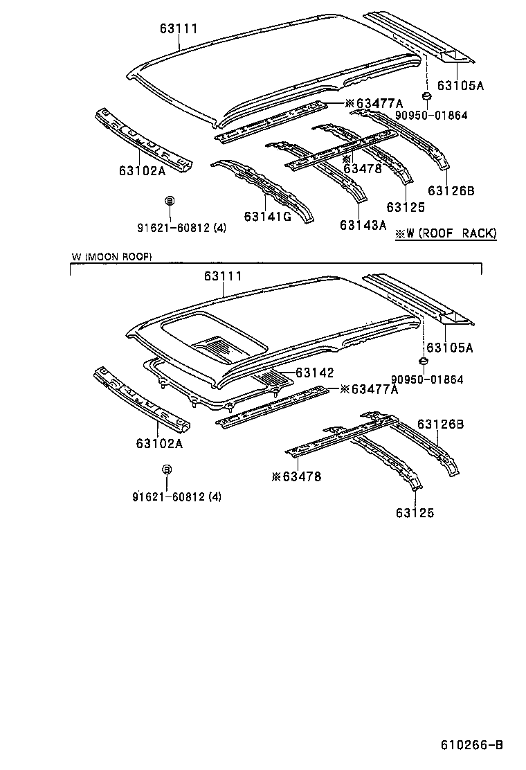 63439-35011 COVER, ROOF RACK END, NO.1 product image
