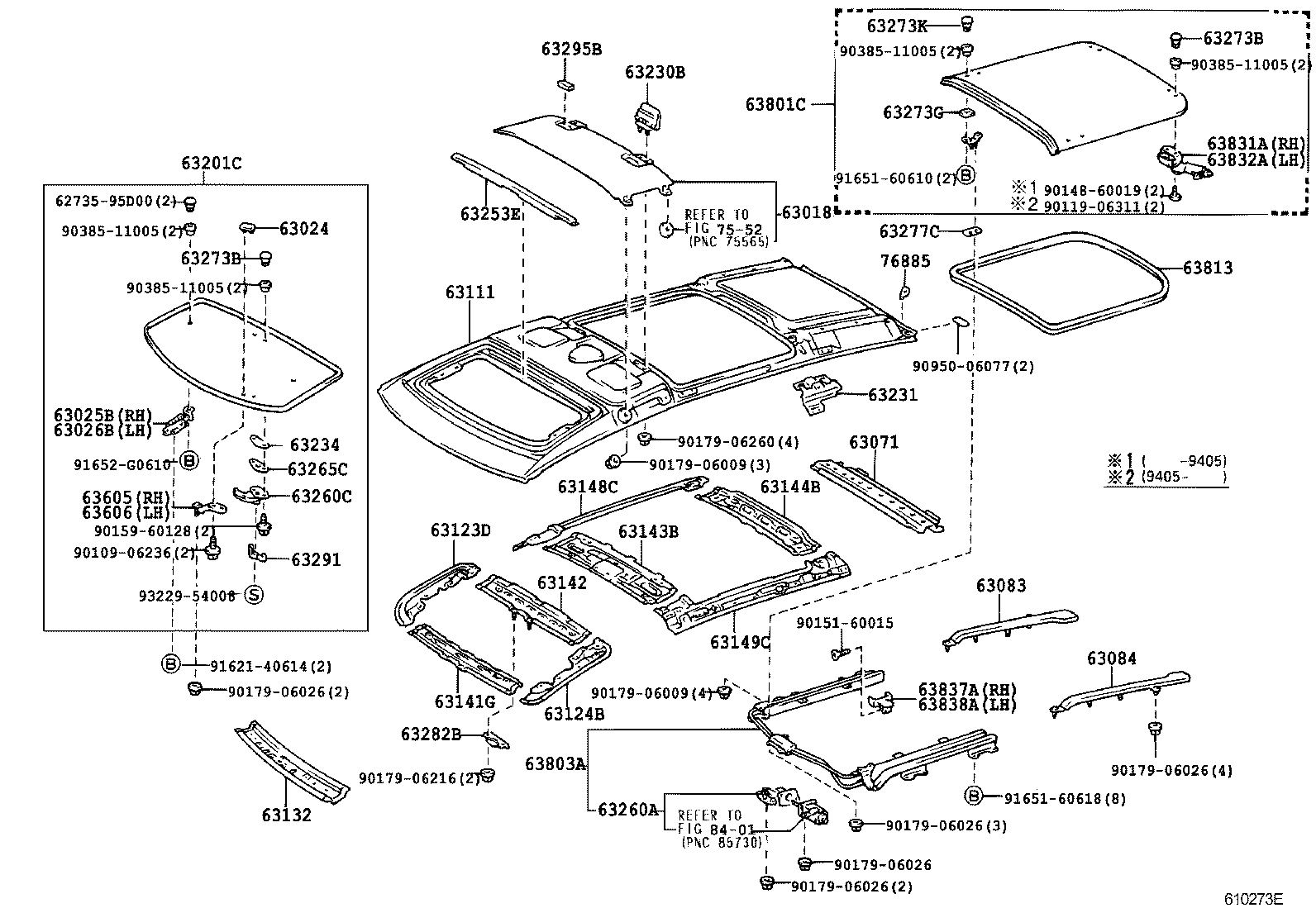 63111-28031 PANEL, ROOF product image