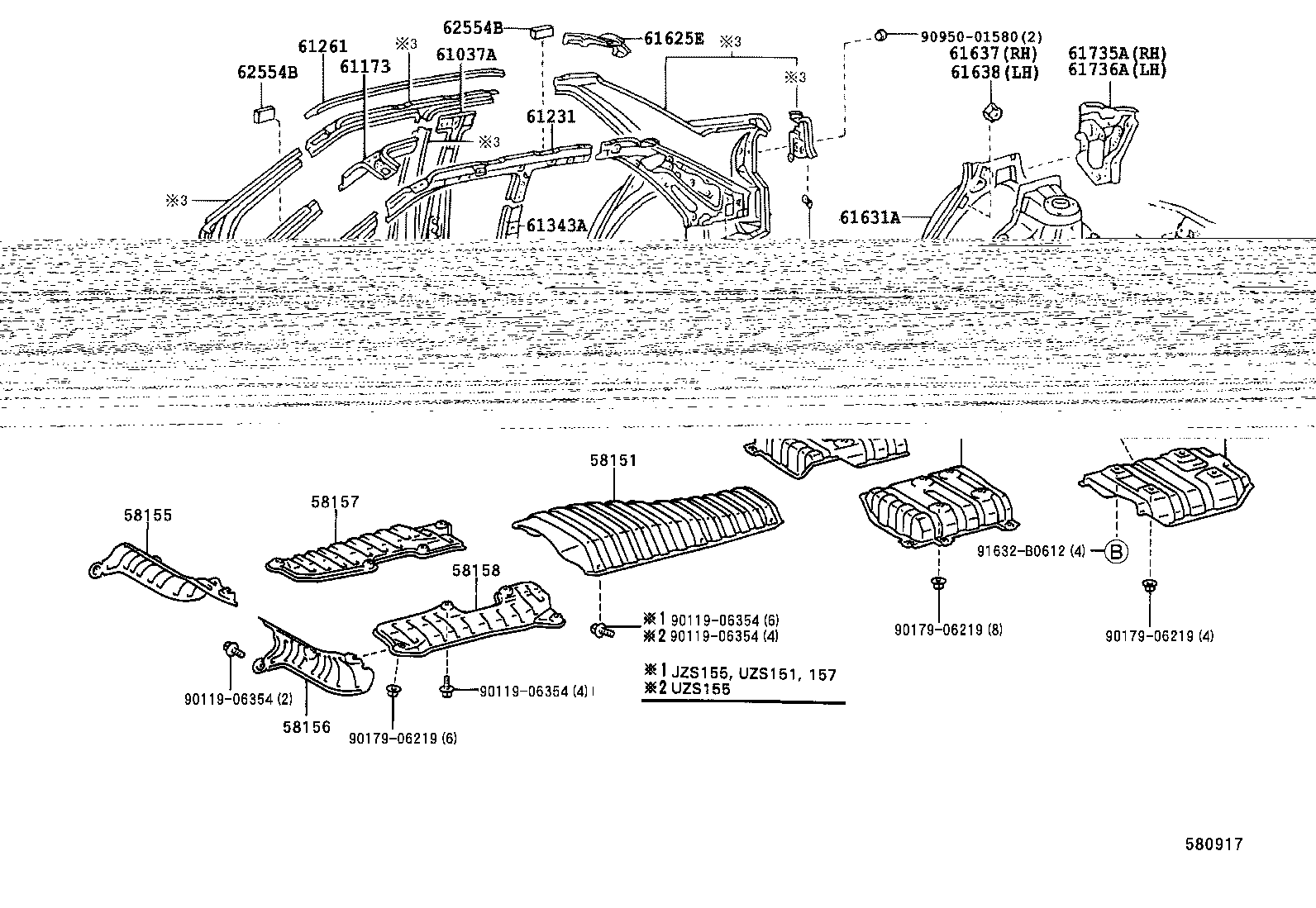 61622-30904 TROUGH, LUGGAGE COMPARTMENT OPENING, LH product image