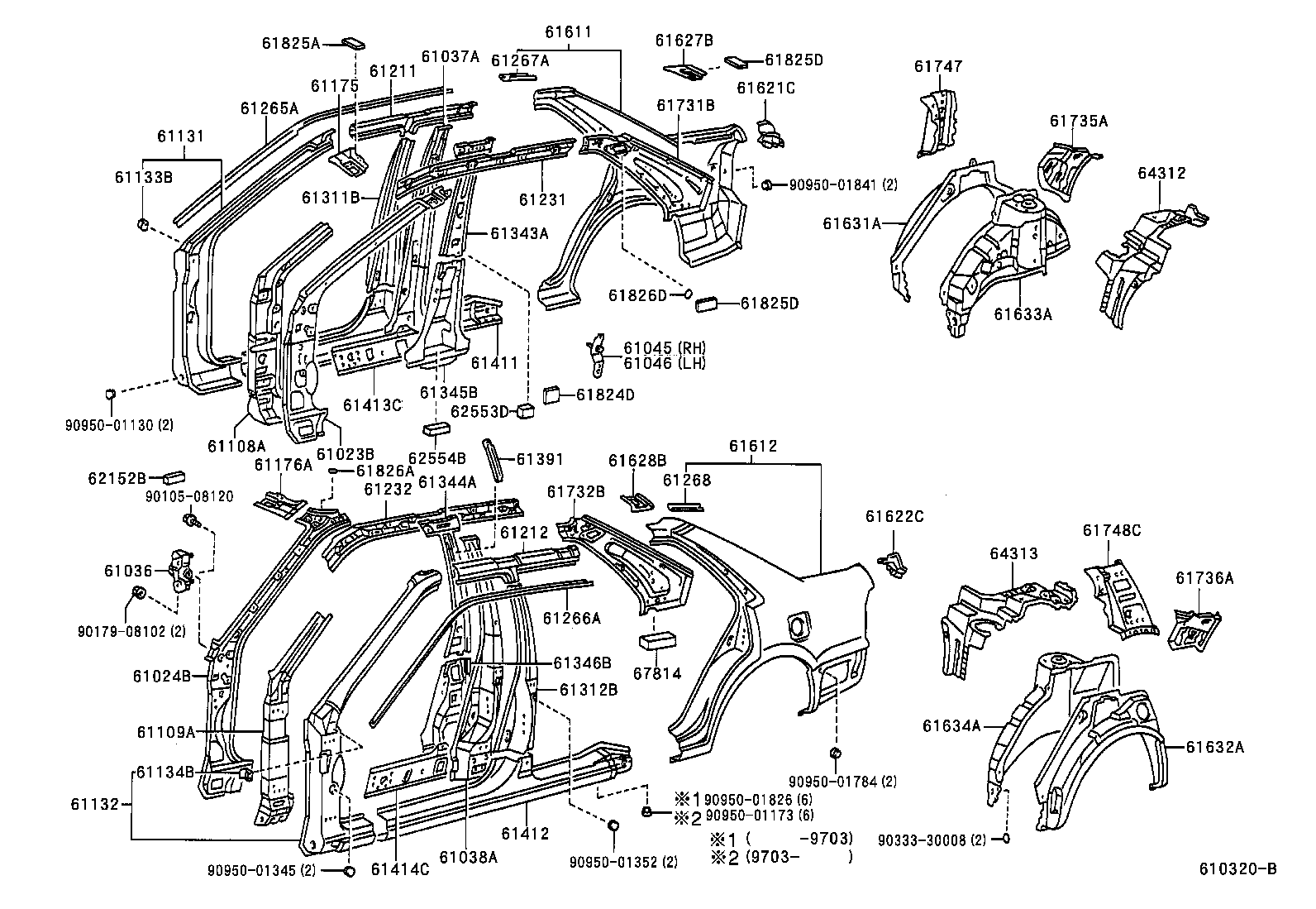 61602-1E940 PANEL, QUARTER, LH product image