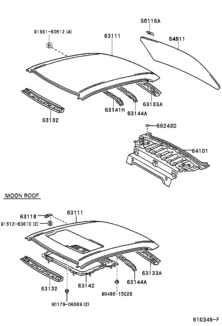 64101-12600 PANEL SUB-ASSY, UPPER BACK product image