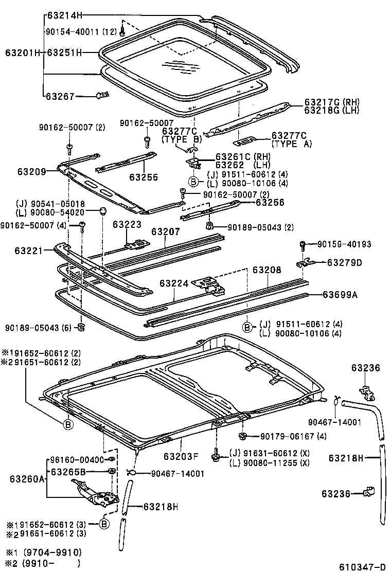 63109-13010 PANEL, ROOF product image