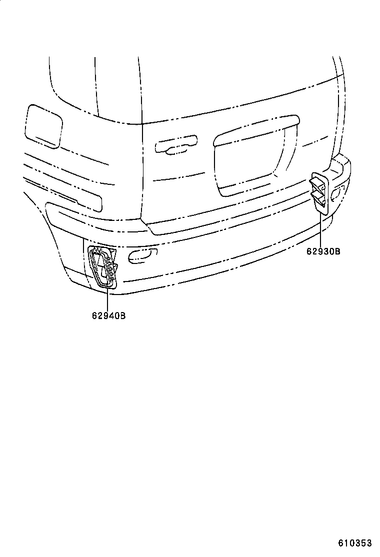 62930-46010 DUCT ASSY, QUARTER VENT, RH product image