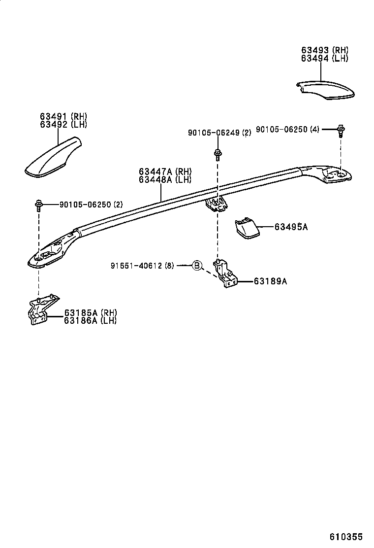 64101-12490 PANEL SUB-ASSY, UPPER BACK product image