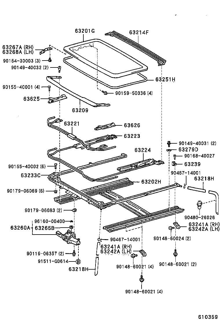 63102-12140 PANEL, WINDSHIELD HEADER, INNER product image