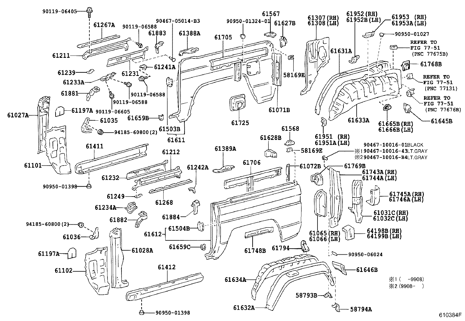 60161-60232 PANEL, QUARTER, RH product image
