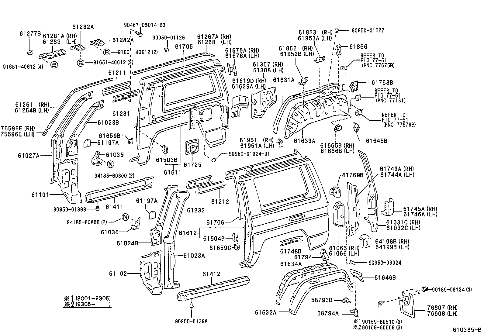 60161-60232 PANEL, QUARTER, RH product image