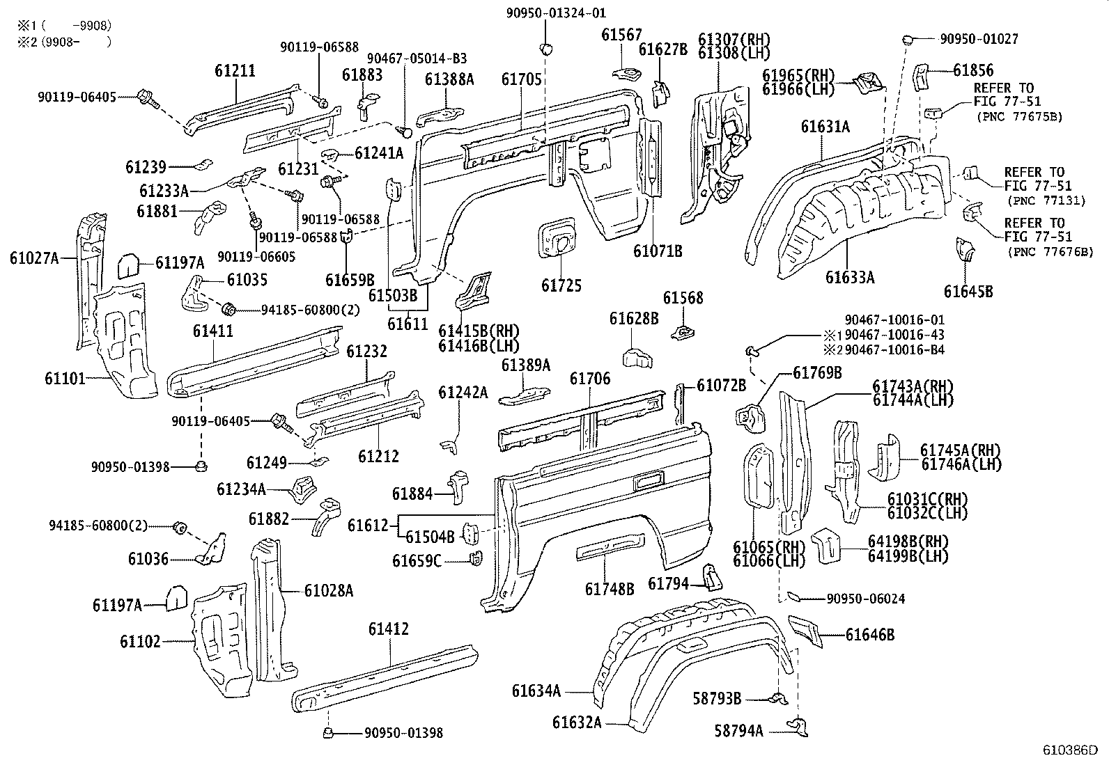 60161-60232 PANEL, QUARTER, RH product image