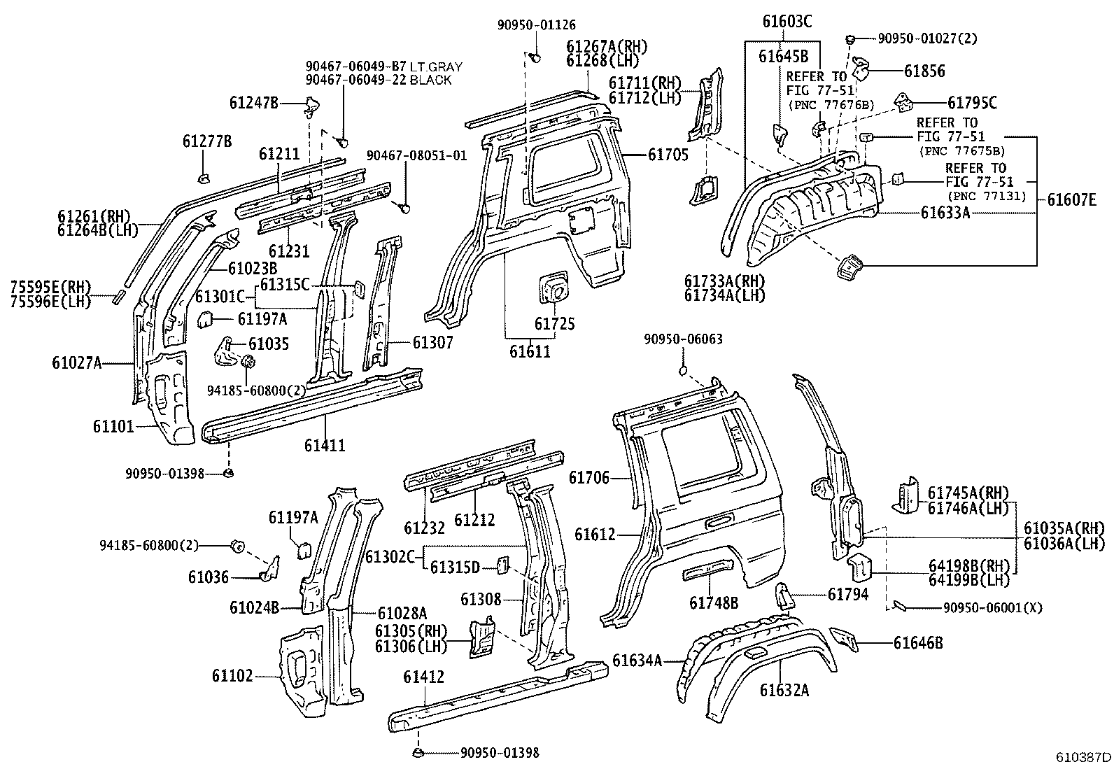 60161-60232 PANEL, QUARTER, RH product image