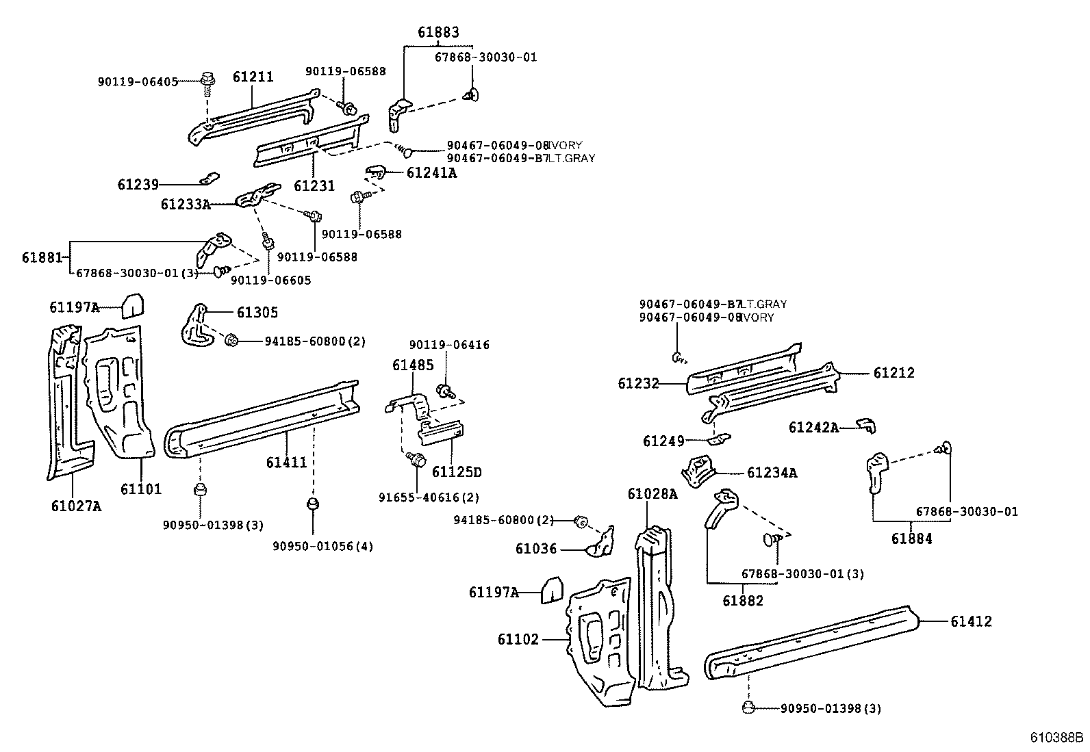 60161-60232 PANEL, QUARTER, RH product image
